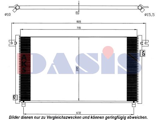 AKS DASIS Конденсатор, кондиционер 072036N